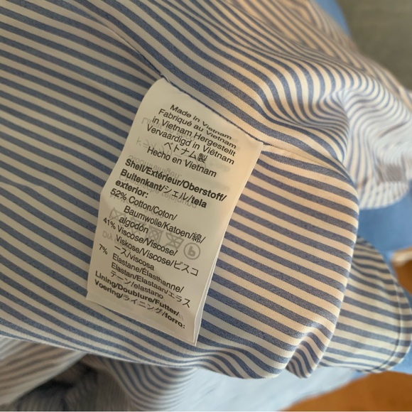 JCrew Women’s 365 Cropped Collarless Blazer in Light Blue - Picture 10 of 10